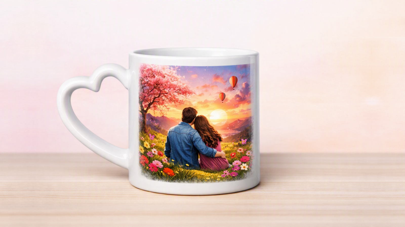Heart Handle Mug Printing