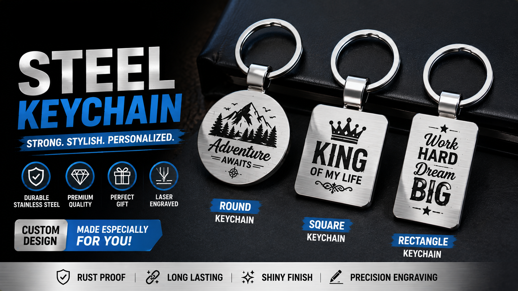 Steel Keychain